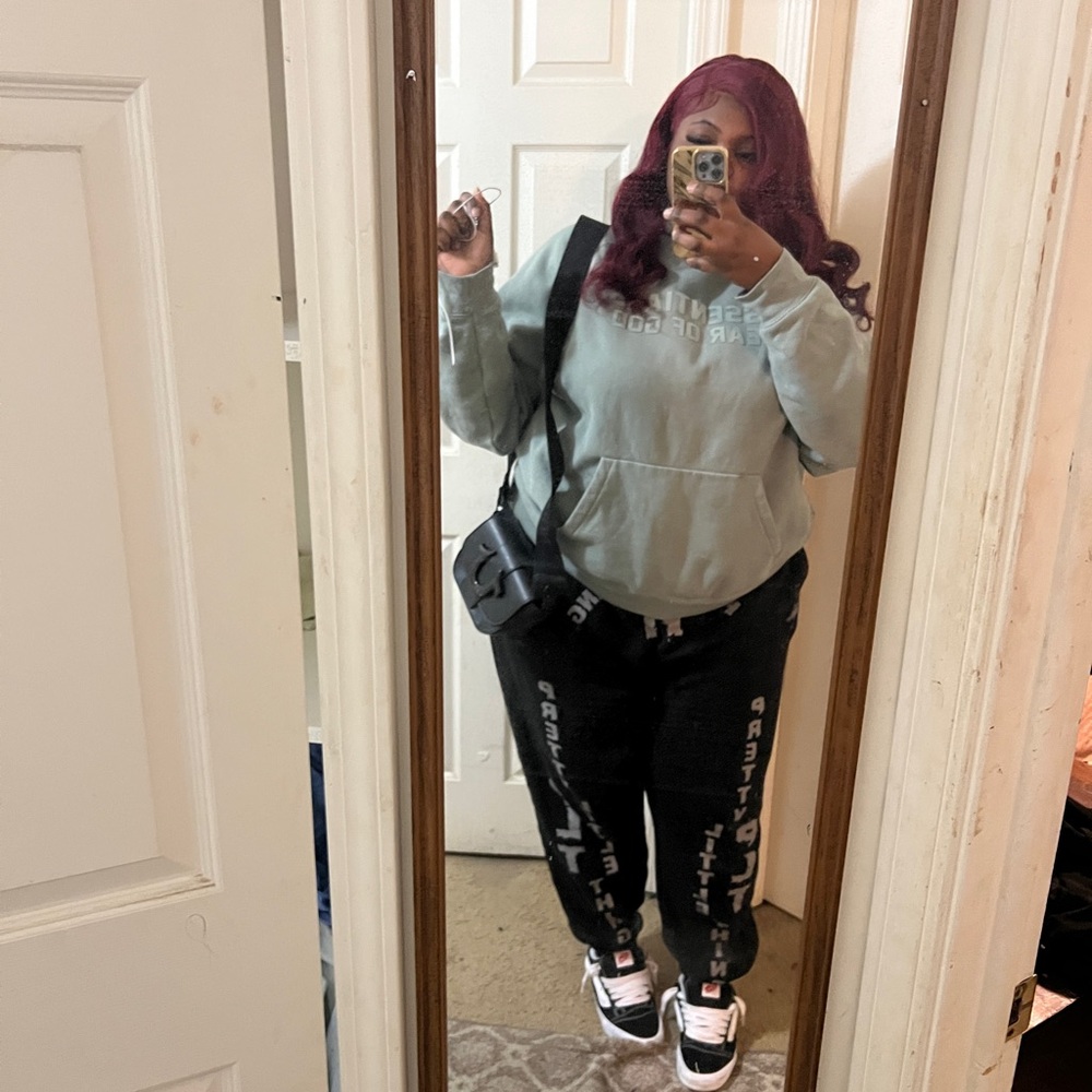 Green essentials hoodie